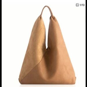 Shiraleah Classic Tan Leather Hobo Bag